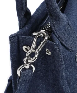 Iris Distressed S Umhängetasche Baumwolle dunkelblau