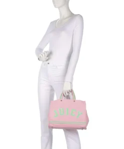 Iris Patch Canvas M Handtasche Canvas rosa