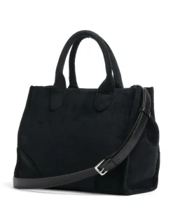 Iris Patch Velvet M Handtasche Polyester schwarz