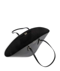 Isa Shopper fein genarbtes Leder schwarz