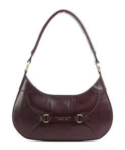 Isabella Schultertasche fein genarbtes Rindsleder dunkelrot