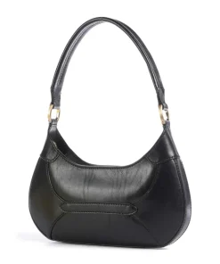 Isabella Schultertasche fein genarbtes Rindsleder schwarz