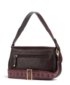 Isadora Schultertasche genarbtes Rindsleder dunkelrot