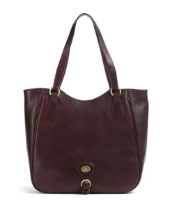 Isadora Shopper genarbtes Rindsleder wein