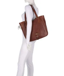 Isadora Shopper genarbtes Rindsleder braun