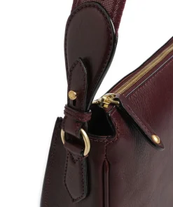 Isadora Umhängetasche genarbtes Rindsleder bordeaux