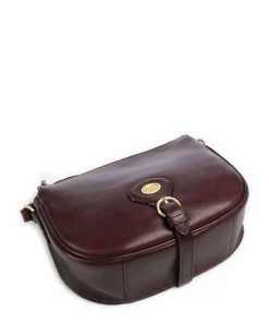 Isadora Umhängetasche genarbtes Rindsleder bordeaux