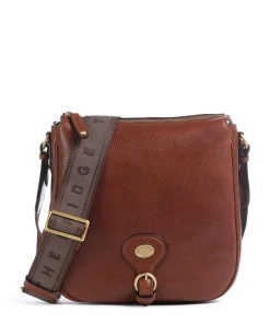 Isadora Umhängetasche genarbtes Rindsleder braun