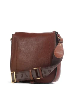 Isadora Umhängetasche genarbtes Rindsleder braun