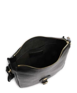 Isadora Umhängetasche genarbtes Rindsleder schwarz