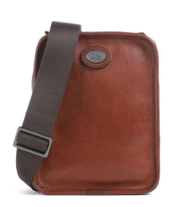 Isaia Umhängetasche Leder braun