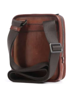 Isaia Umhängetasche Leder braun