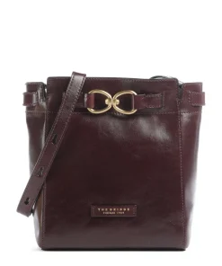 Isotta Umhängetasche fein genarbtes Rindsleder dunkelrot