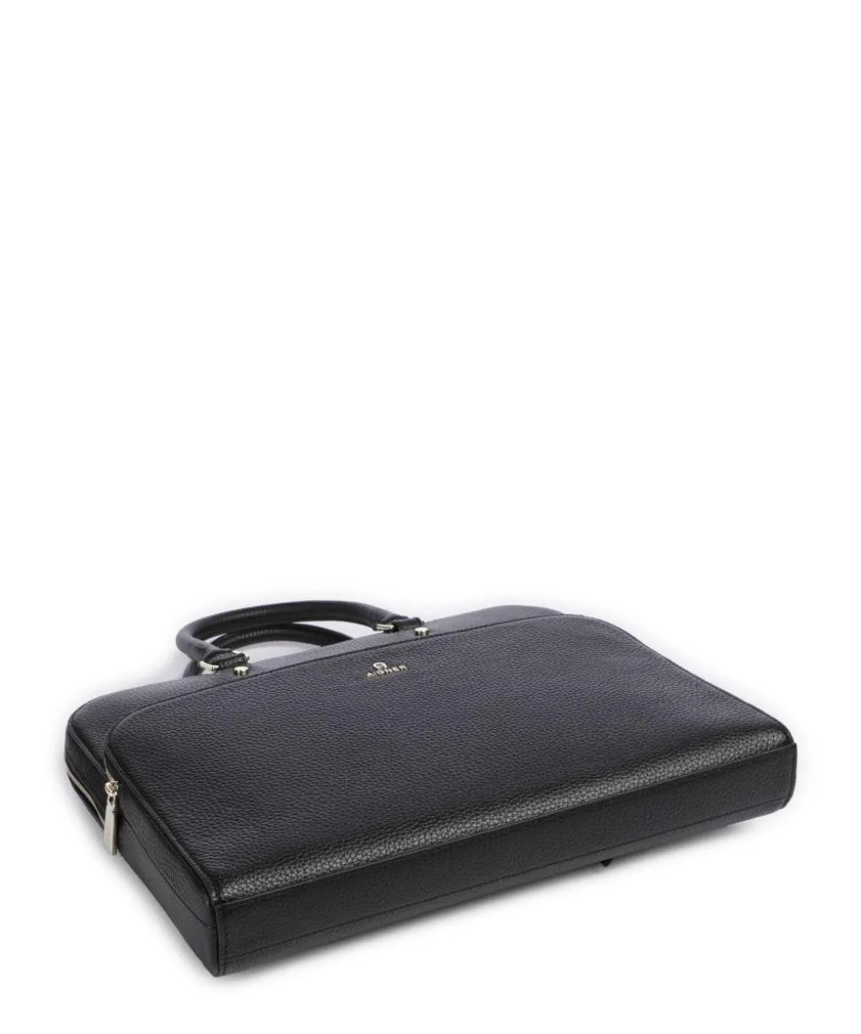 Ivy L Aktentasche 14″ genarbtes Rindsleder schwarz