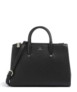 Ivy L Handtasche genarbtes Rindsleder schwarz