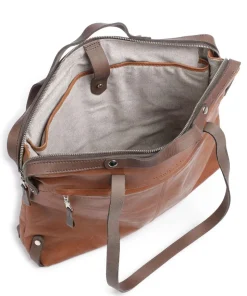 Ivy lane Aktentasche 13″ genarbtes Rindsleder cognac