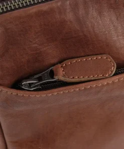 Ivy lane Umhängetasche fein genarbtes Rindsleder cognac