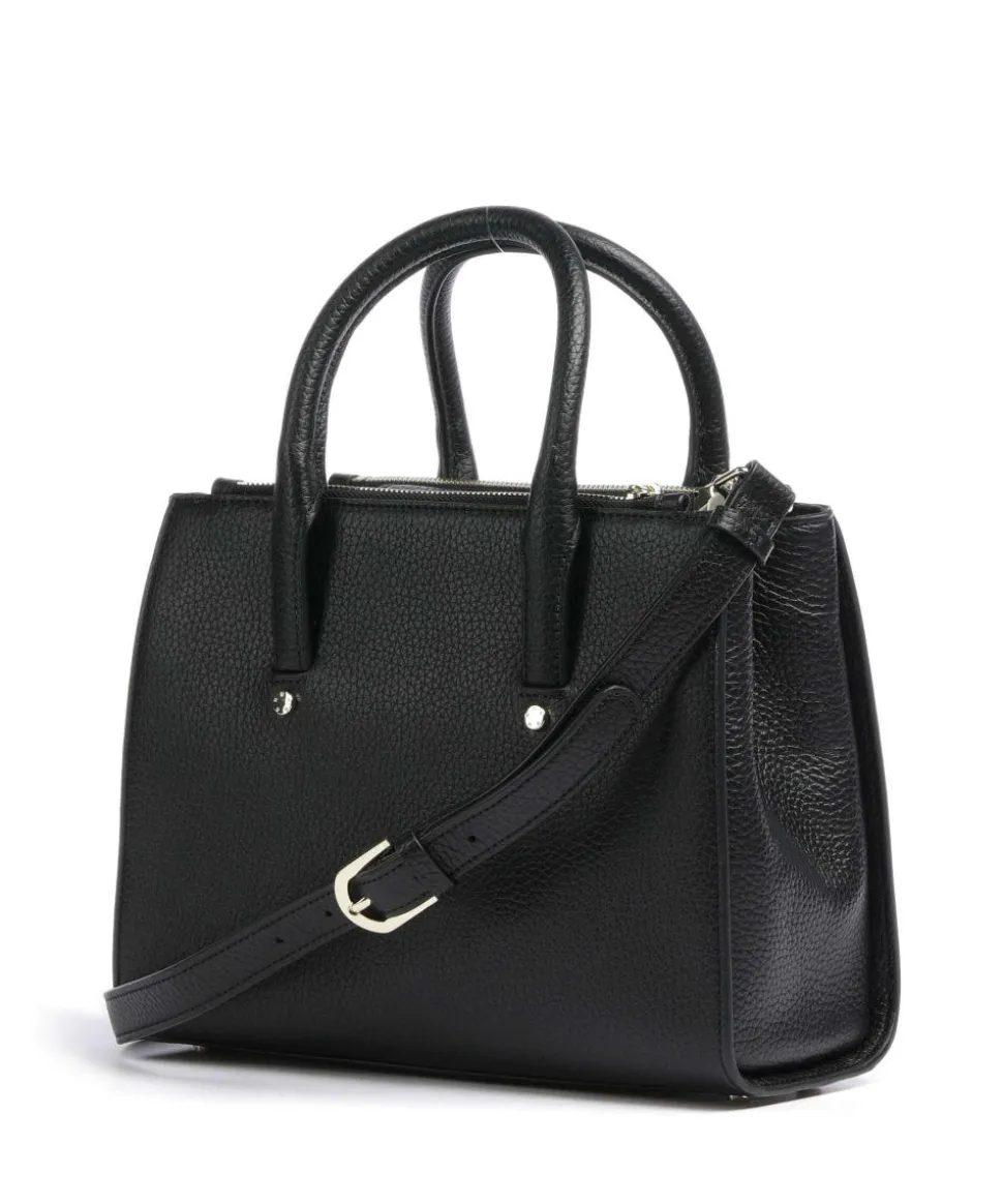 Ivy M Handtasche genarbtes Rindsleder schwarz