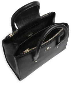 Ivy M Handtasche genarbtes Rindsleder schwarz