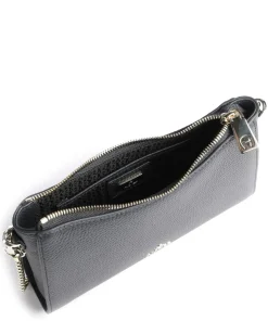 Ivy S Schultertasche genarbtes Rindsleder navy