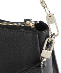 Ivy S Schultertasche genarbtes Rindsleder schwarz