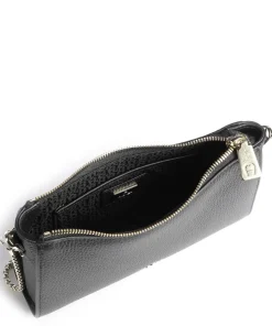 Ivy S Schultertasche genarbtes Rindsleder schwarz