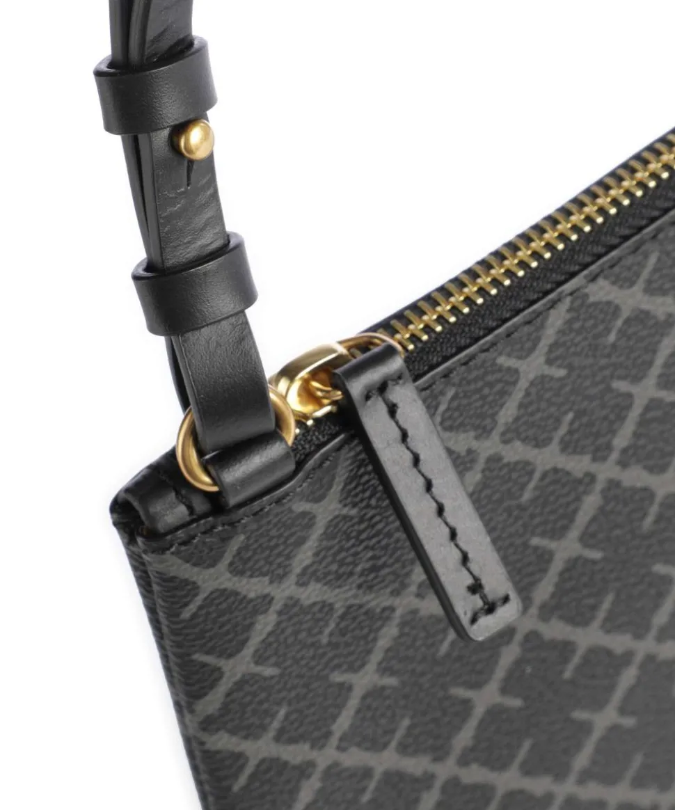 Ivy Umhängetasche Lederimitat schwarz