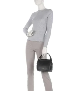 Ivydale Road Handtasche genarbtes Rindsleder schwarz