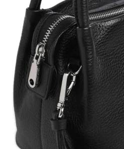 Ivydale Road Handtasche genarbtes Rindsleder schwarz