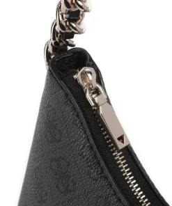 Izzy Schultertasche Lederimitat anthrazit