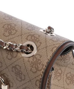 Izzy Schultertasche Lederimitat braun