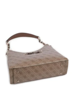 Izzy Schultertasche Lederimitat braun