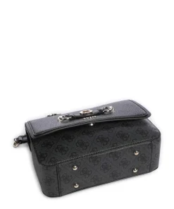 Izzy Schultertasche Lederimitat anthrazit