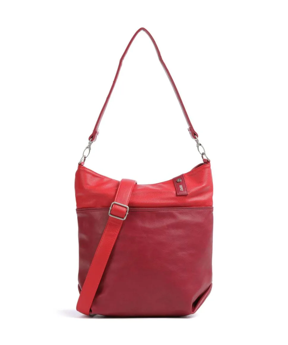 Jana J12 Beuteltasche Lederimitat rot