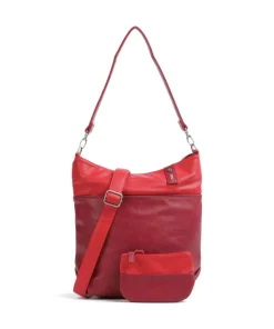 Jana J12 Beuteltasche Lederimitat rot