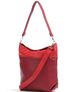 Jana J12 Beuteltasche Lederimitat rot