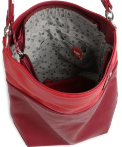 Jana J12 Beuteltasche Lederimitat rot