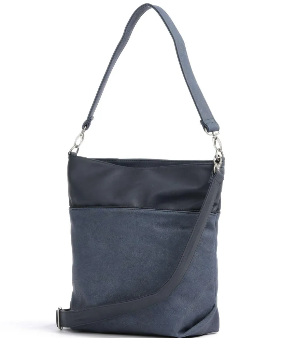 Jana J12 Beuteltasche Lederimitat dunkelblau