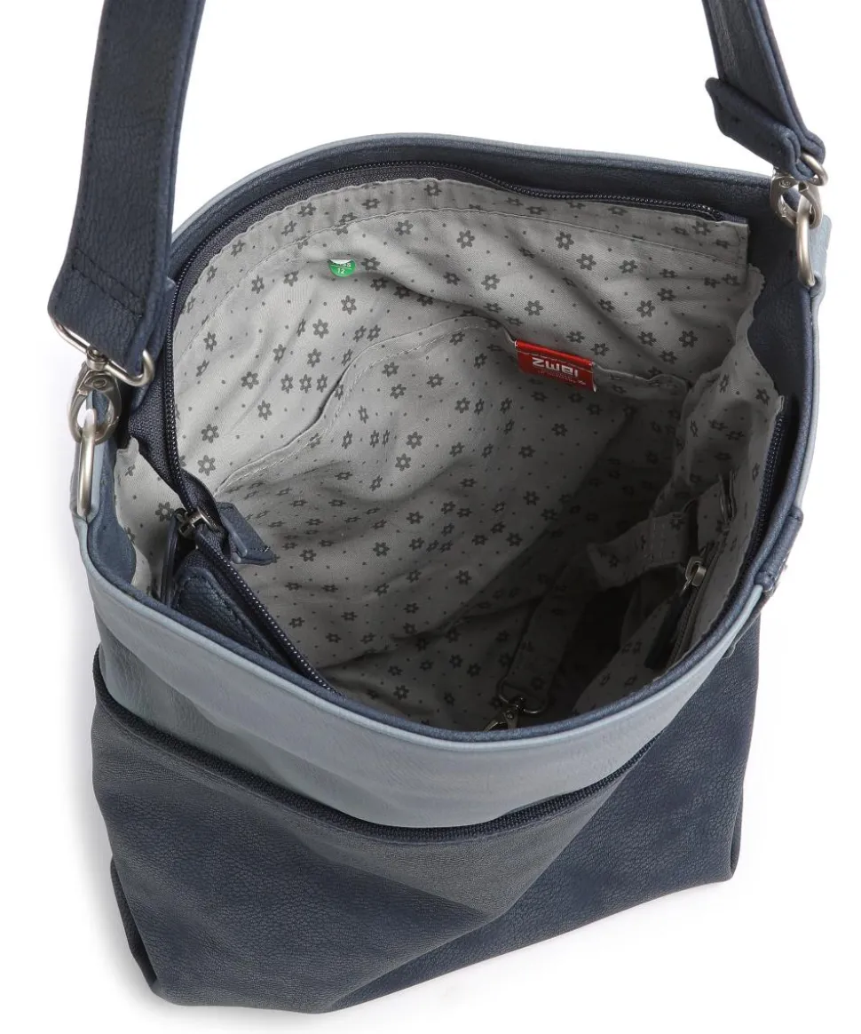 Jana J12 Beuteltasche Lederimitat blau