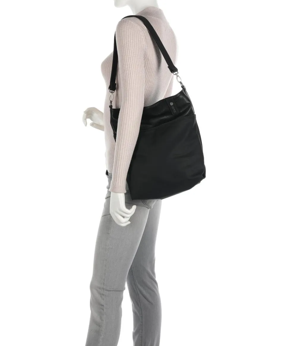 Jana J12 Beuteltasche Lederimitat schwarz