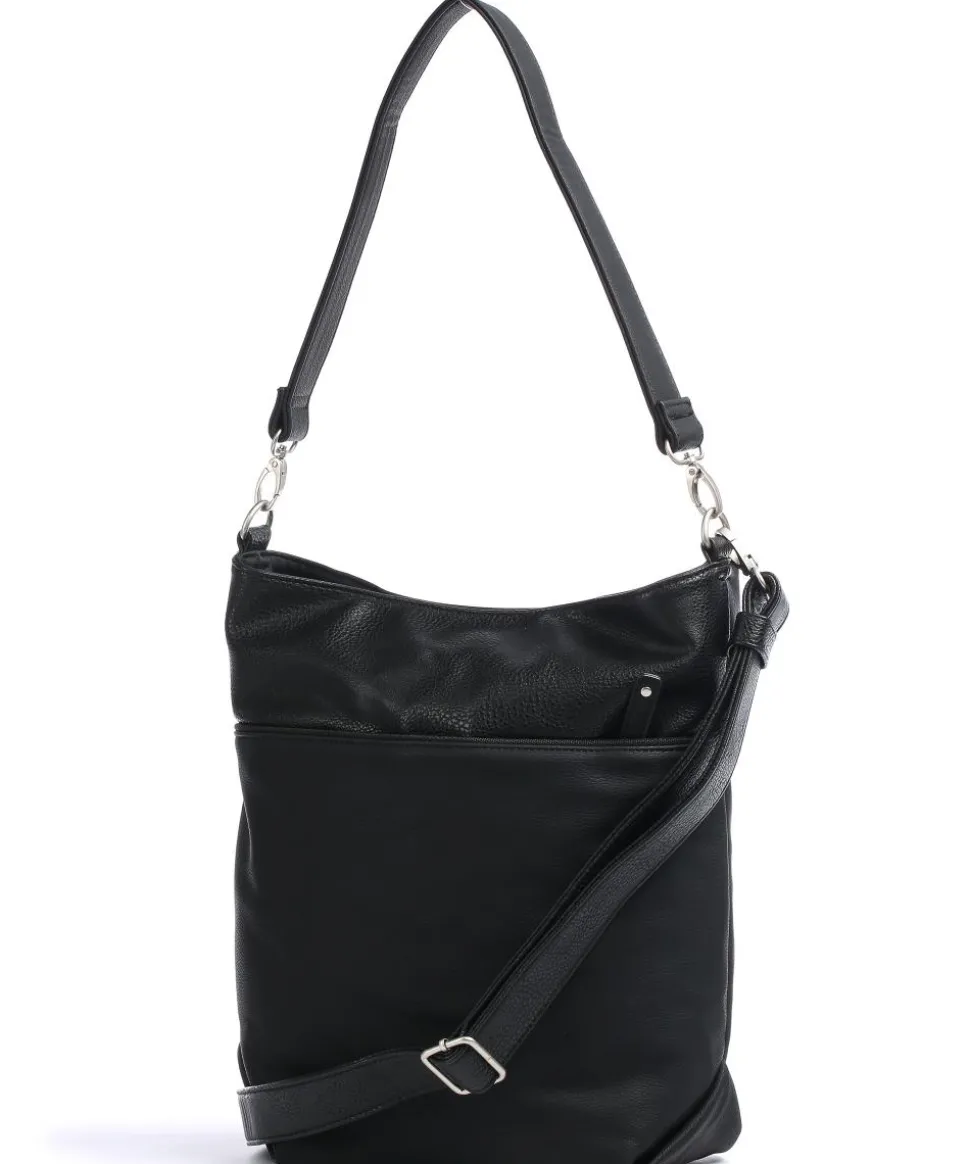 Jana J12 Beuteltasche Lederimitat schwarz