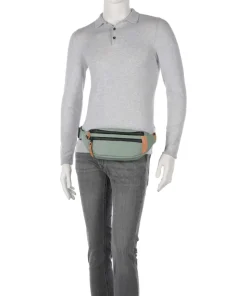 Japan Ichikawa Gürteltasche Canvas grünblau