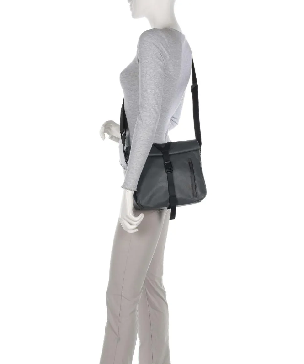 Japan RE Seki RE Umhängetasche recyceltes Nylon dunkelgrau