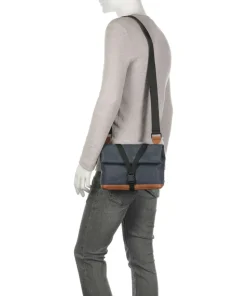 Japan Yao Umhängetasche Canvas blau/braun