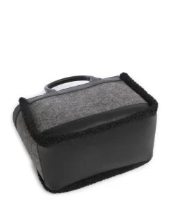 Jeans Calduccio Yvette Handtasche Lederimitat, Polyester, Textil schwarz