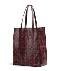 Jeans Confetto Boa Liv Shopper Lederimitat dunkelrot