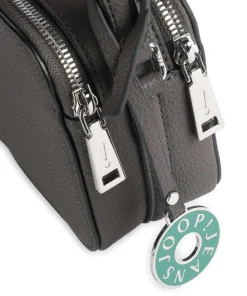 Jeans Diurno Susan Umhängetasche genarbtes Leder dunkelgrau