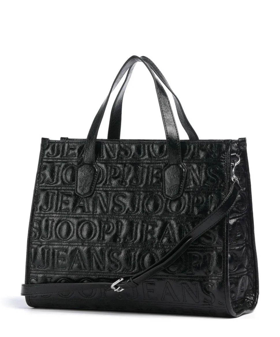 Jeans Iniziale Spiega Aurelia Handtasche Lederimitat schwarz