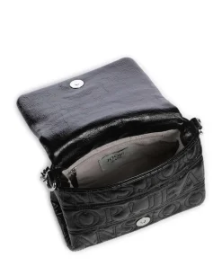 Jeans Iniziale Spiega Solar Schultertasche Lederimitat schwarz