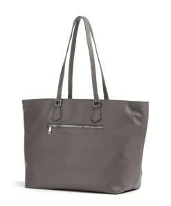 Jeans Lettera 1.0 Lara Shopper genarbtes Leder dunkelgrau